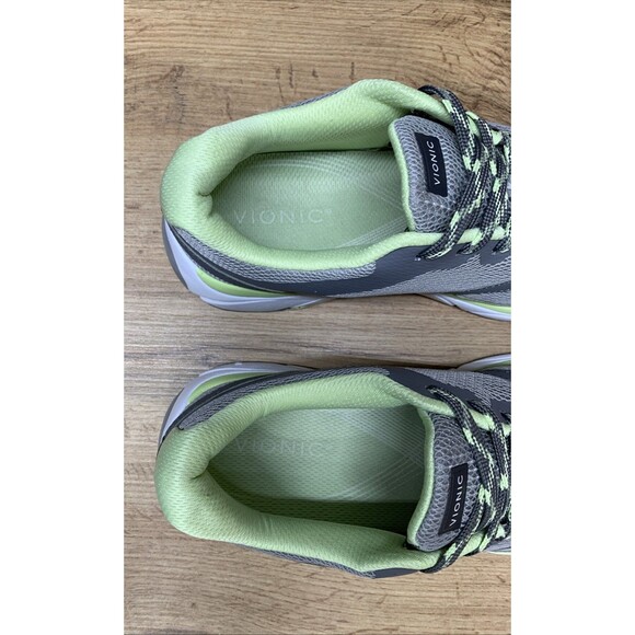 Vionic Women's Tokyo Sneaker Shoes Light Grey Pale Light Green Accents  Size 9 - Picture 13 of 14